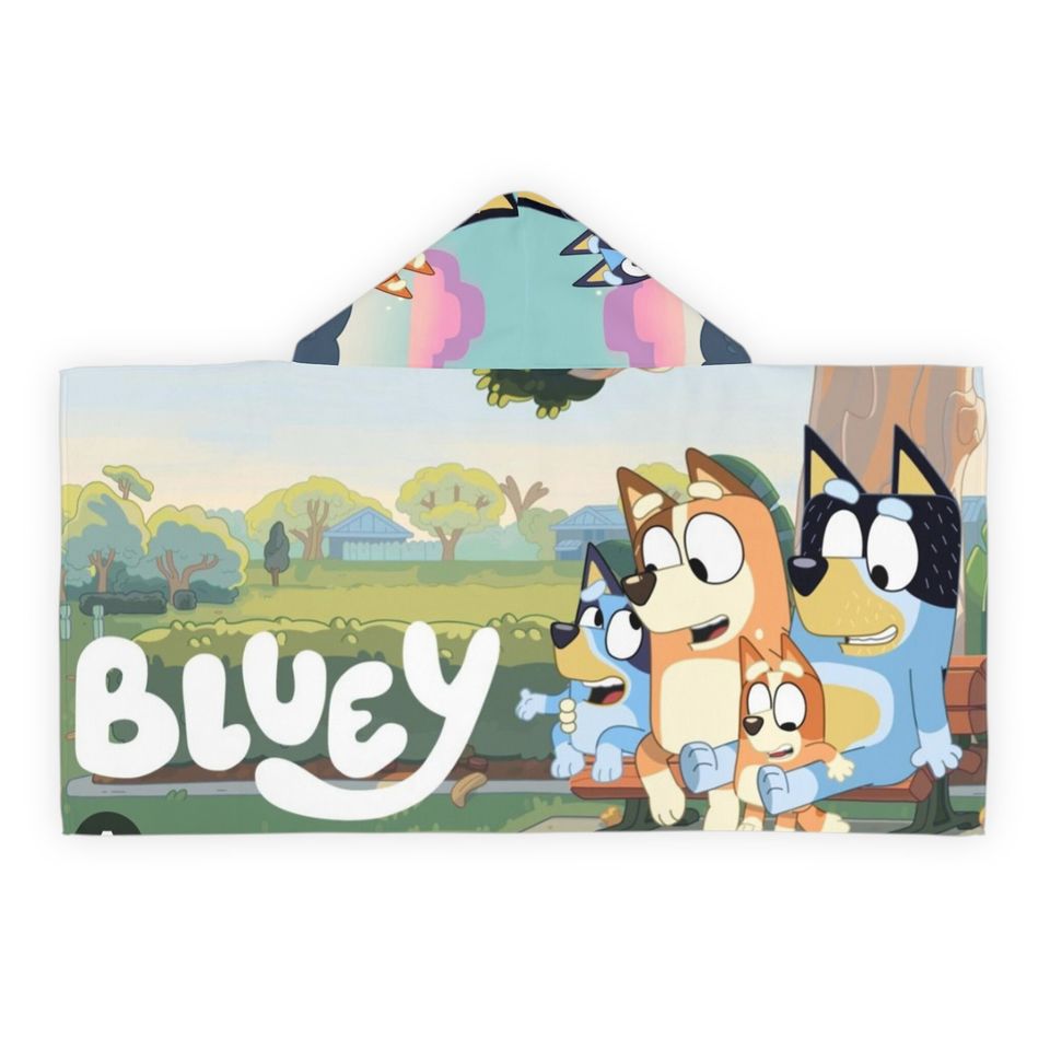 BlueyDad Hooded Towel