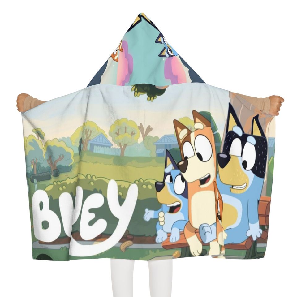 BlueyDad Hooded Towel