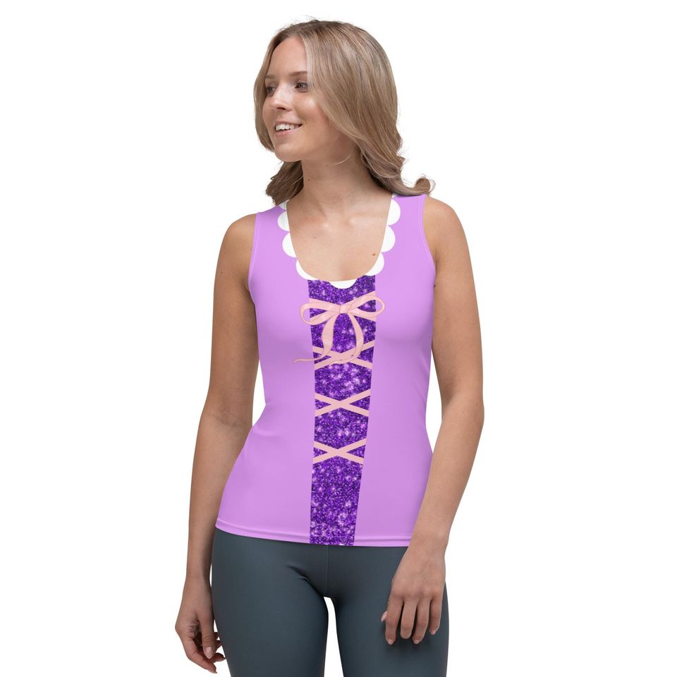 Disney Princess Tangled 3D Tank Top for Women’s