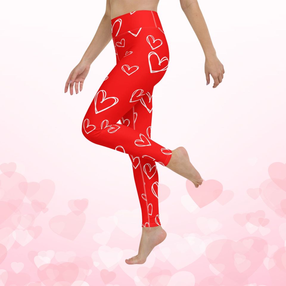 Womens Valentines day Leggings pants