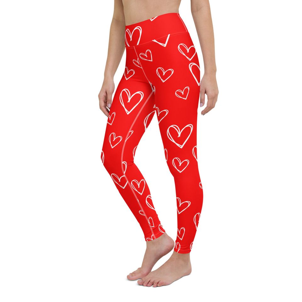 Womens Valentines day Leggings pants