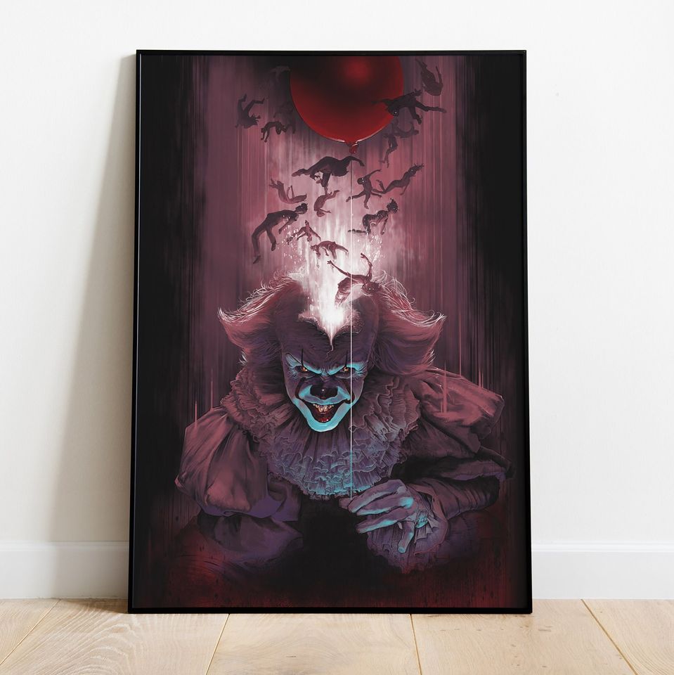 IT Poster, Pennywise Poster, Wall Decor