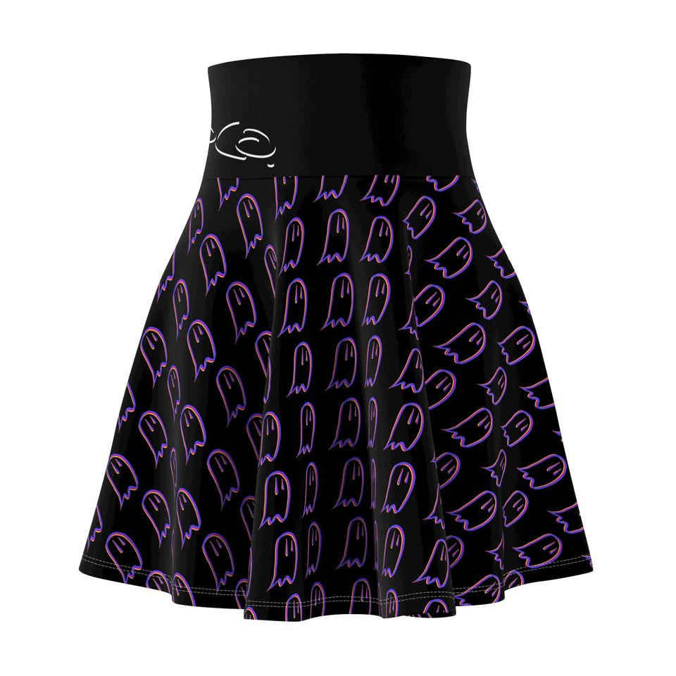 Rainbo Ghost Skater Skirt