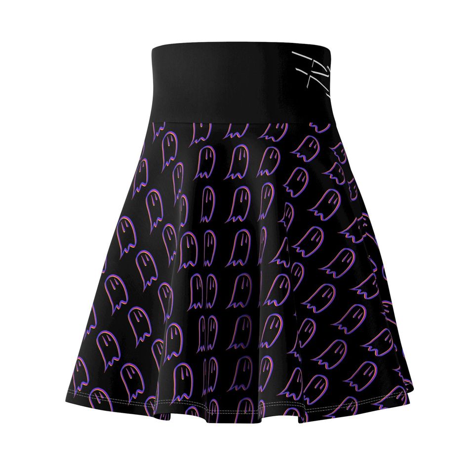 Rainbo Ghost Skater Skirt
