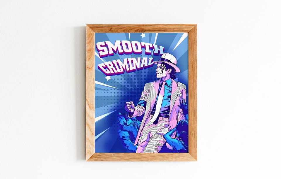 Downloadable Digital Print, Michael Jackson art poster, Digital print, Room decor