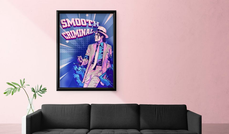 Downloadable Digital Print, Michael Jackson art poster, Digital print, Room decor