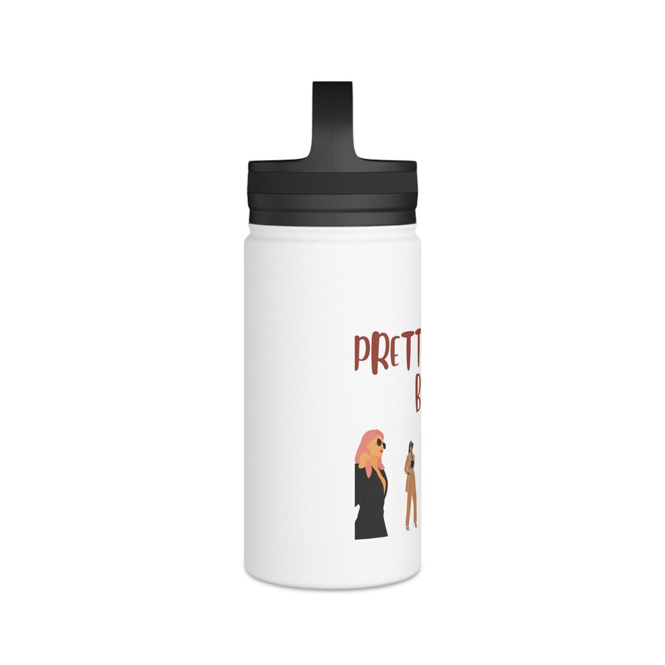 Stainless Steel Water Bottle, Handle Lid