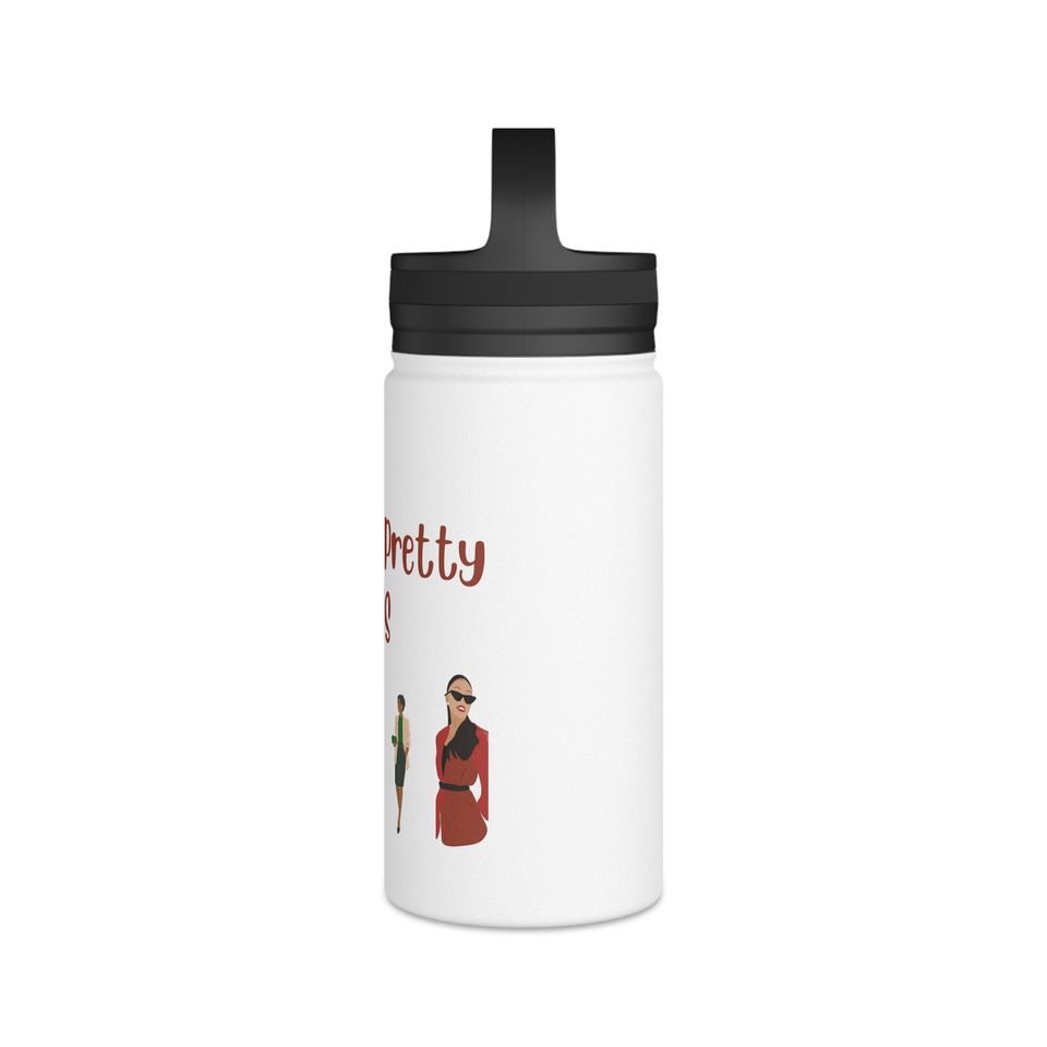 Stainless Steel Water Bottle, Handle Lid