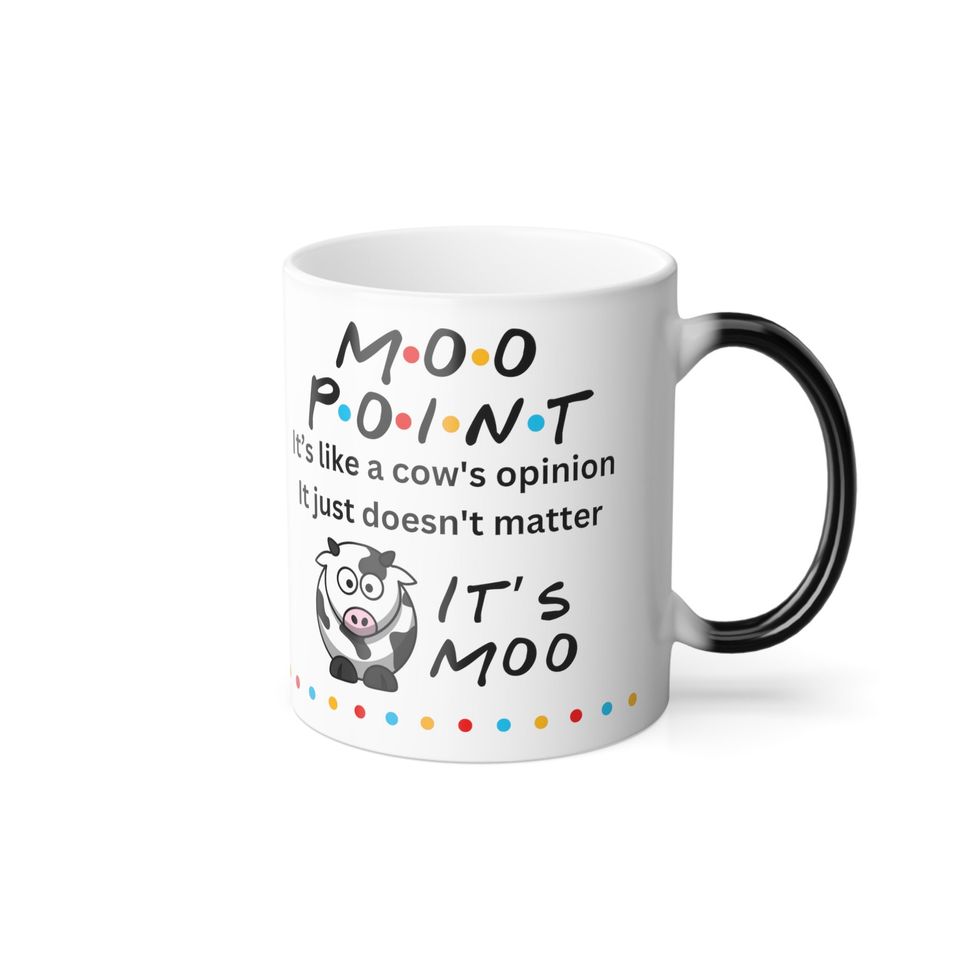Moo Point Friends Color Changing Mug, 11oz