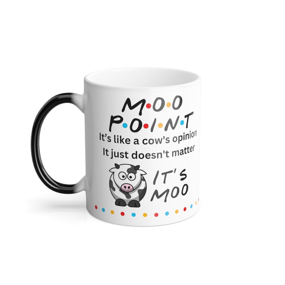 Moo Point Friends Color Changing Mug, 11oz