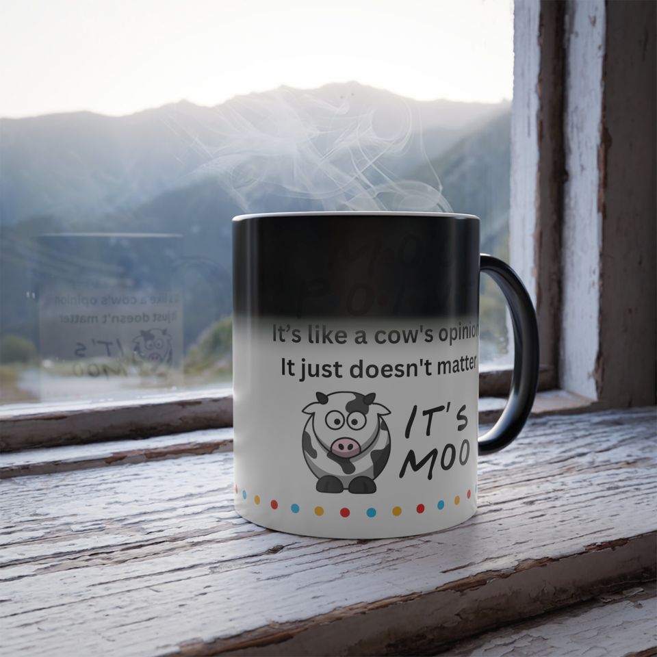 Moo Point Friends Color Changing Mug, 11oz
