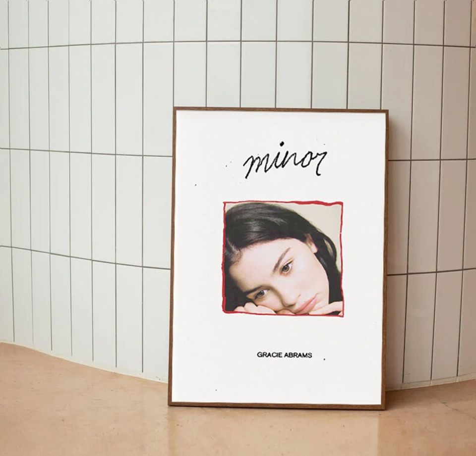 Gracie-Abrams Minor Album Unframe Poster Wall Decor Posters