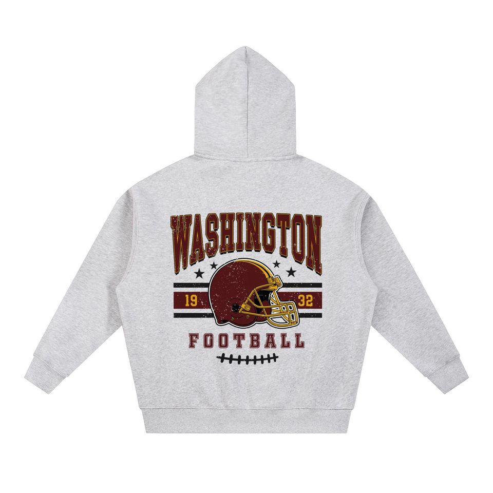 Washington Vintage Football Jacket, Unisex Retro Zip Up, Classic Athletic Style Outerwear