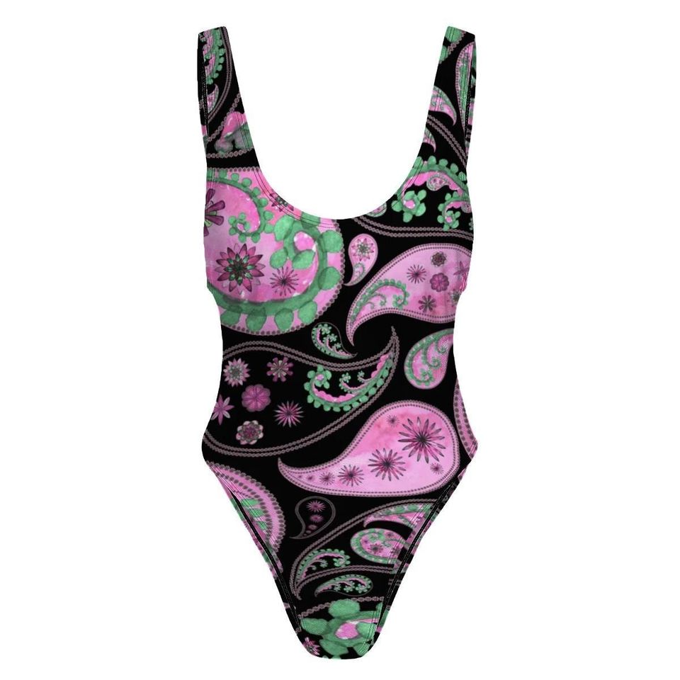 High-Cut One Piece Swimsuit Pattern