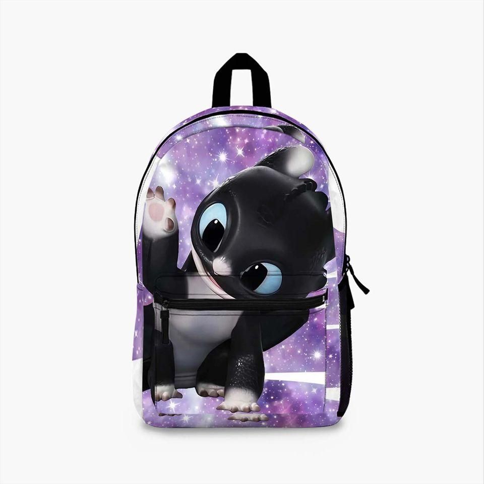 Couple babies Toothless & Light fury Backpack