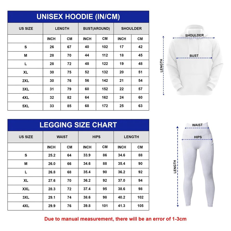 Personalized Funny Character 3D Hoodie and Leggings Set