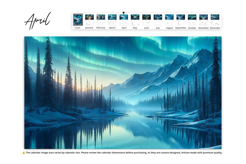 2025 Alaska Northern Lights Wall Calendar