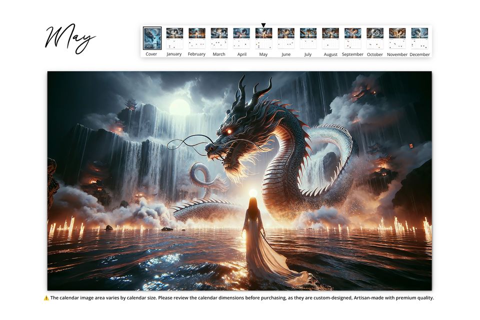 2025 Mystic Waters Wall Calendar