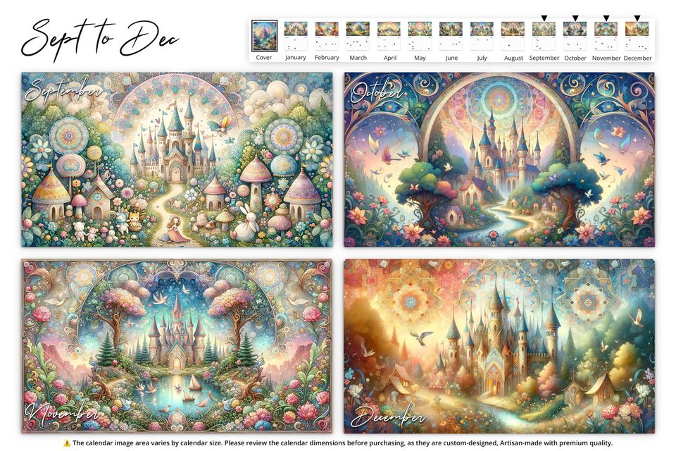 2025 Enchanted Wall Calendar