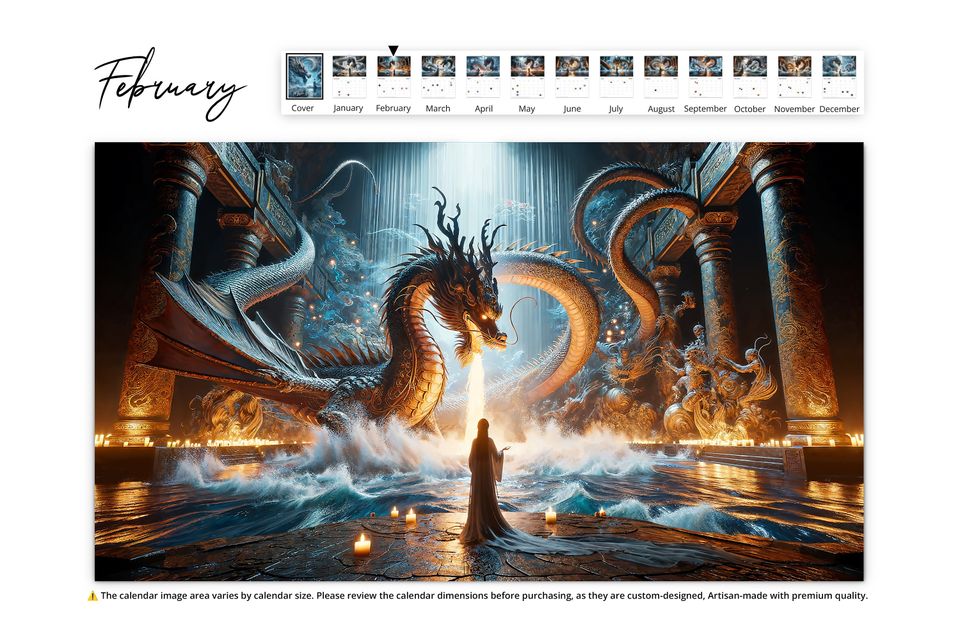2025 Mystic Waters Wall Calendar