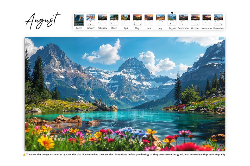 2025 Artistic National Parks Wall Calendar