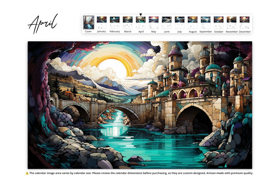 2025 Surreal Horizons Wall Calendar