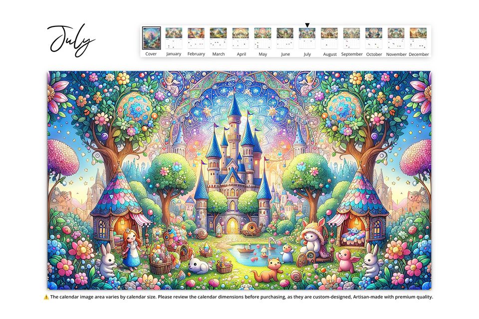 2025 Enchanted Wall Calendar