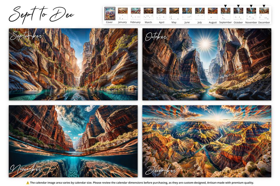 2025 Grand Canyon Mosaic Wall Calendar