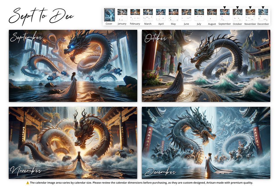 2025 Mystic Waters Wall Calendar