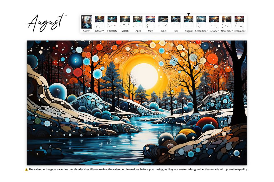2025 Surreal Horizons Wall Calendar