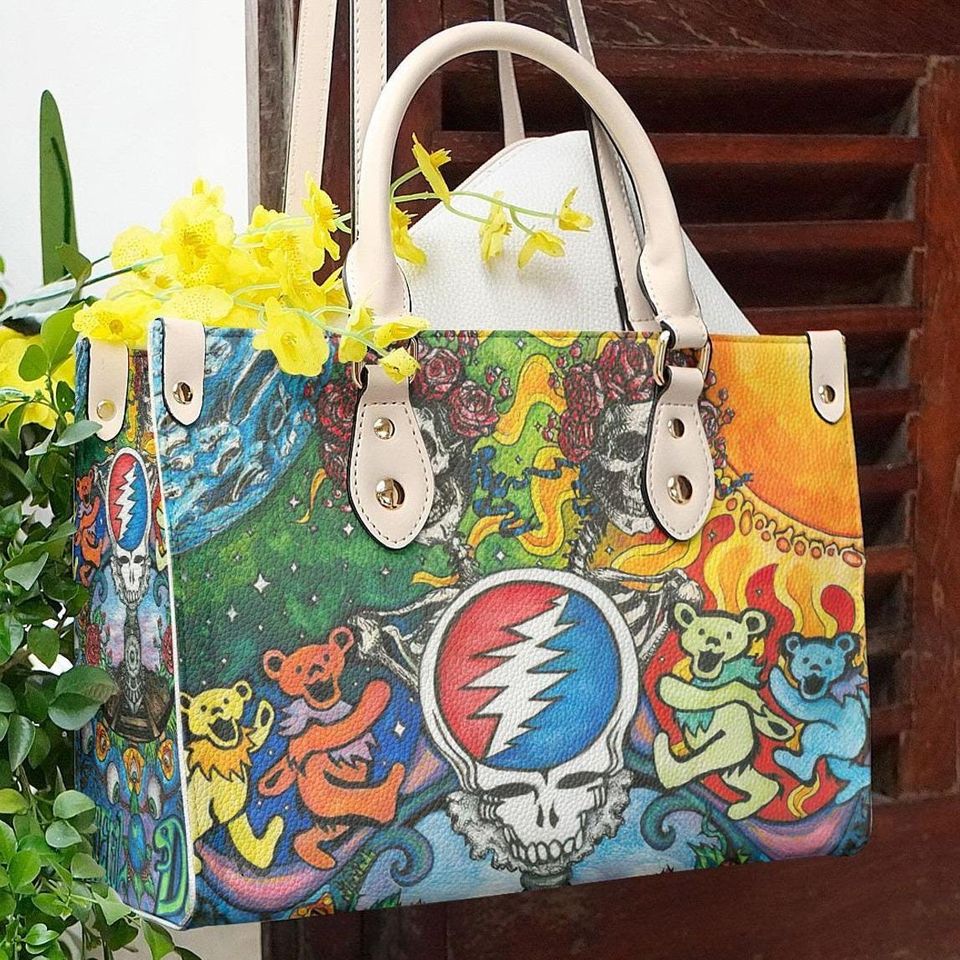 Vintage Grateful Dead Leather Handbag for Women