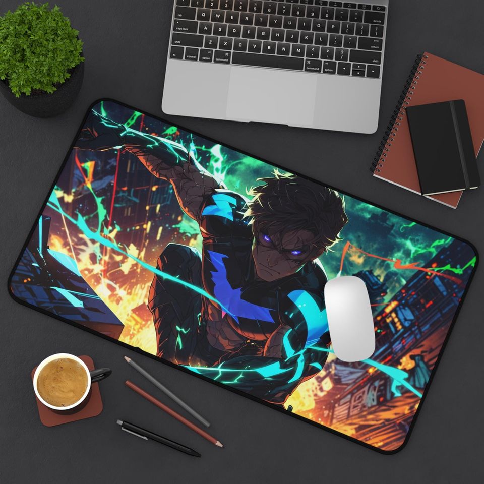 Nightwing Mouse Pad - Batman Inspired Gaming Desk Mat