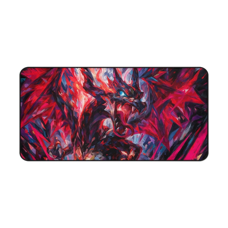 Charizard Mouse Pad - Paldean Fates PKM Inspired Dragon Desk Mat for Gaming and Office