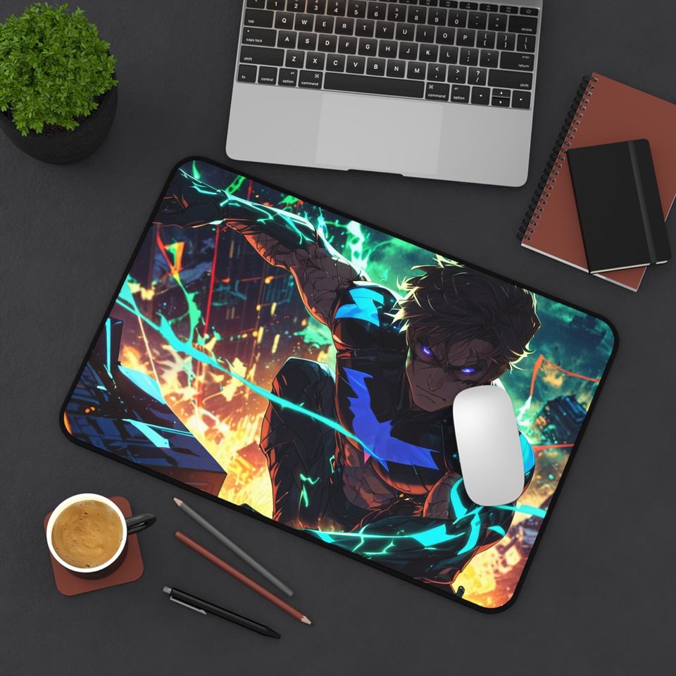 Nightwing Mouse Pad - Batman Inspired Gaming Desk Mat