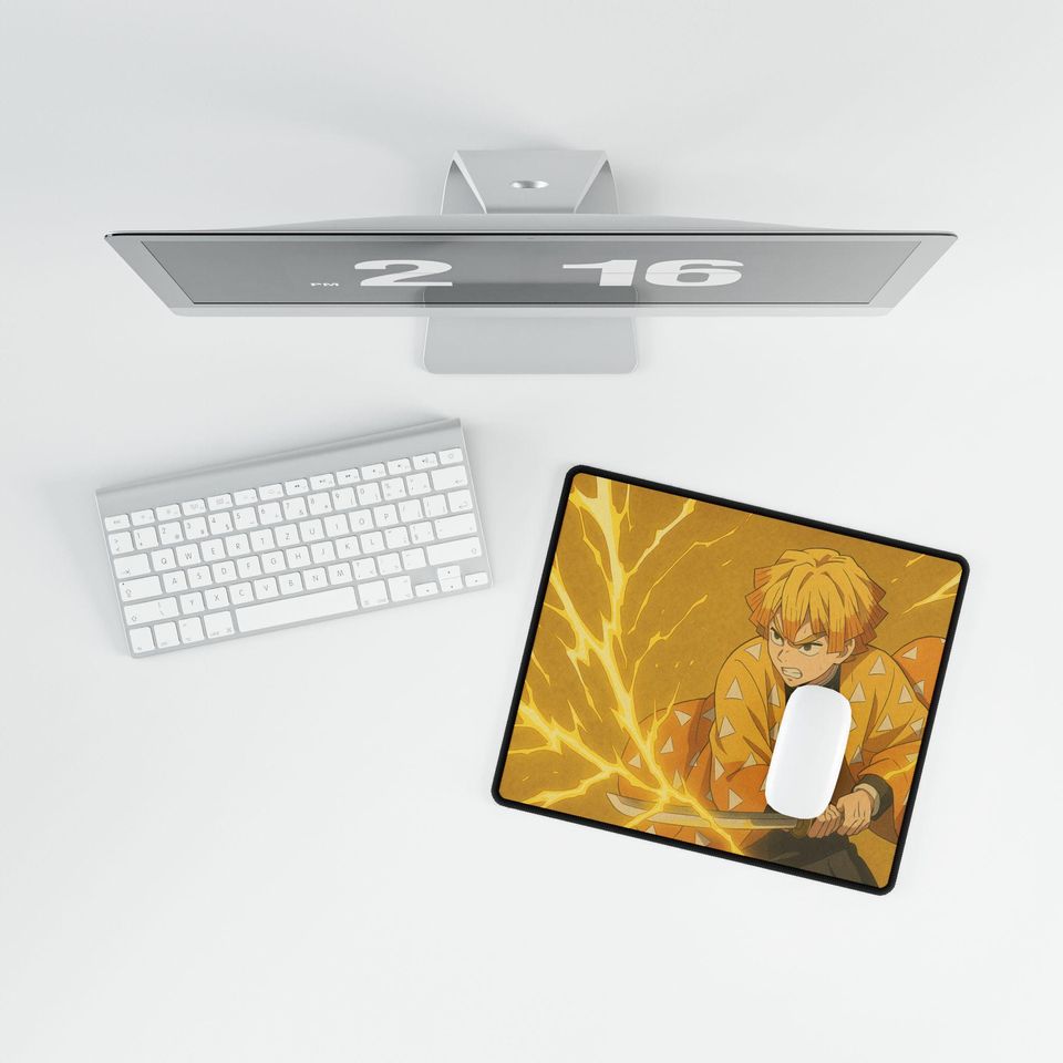 Zenittsu Mouse Pad Demon Desk Mat for Gaming, Work, and Study