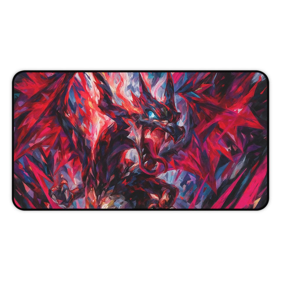 Charizard Mouse Pad - Paldean Fates PKM Inspired Dragon Desk Mat for Gaming and Office