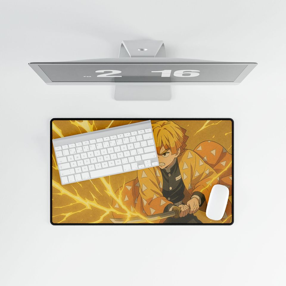 Zenittsu Mouse Pad Demon Desk Mat for Gaming, Work, and Study
