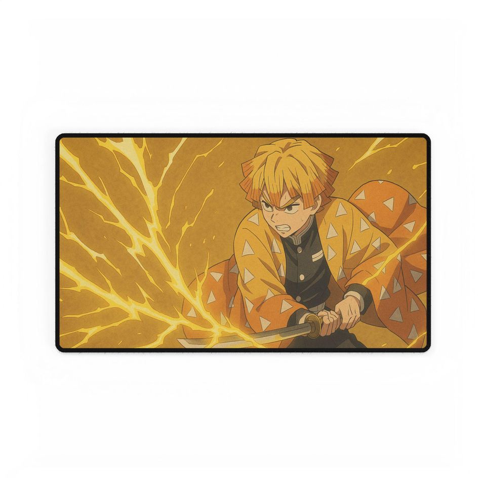 Zenittsu Mouse Pad Demon Desk Mat for Gaming, Work, and Study