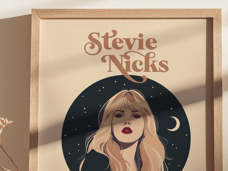 Stevie Nicks Minimal Design Wall Art Poster