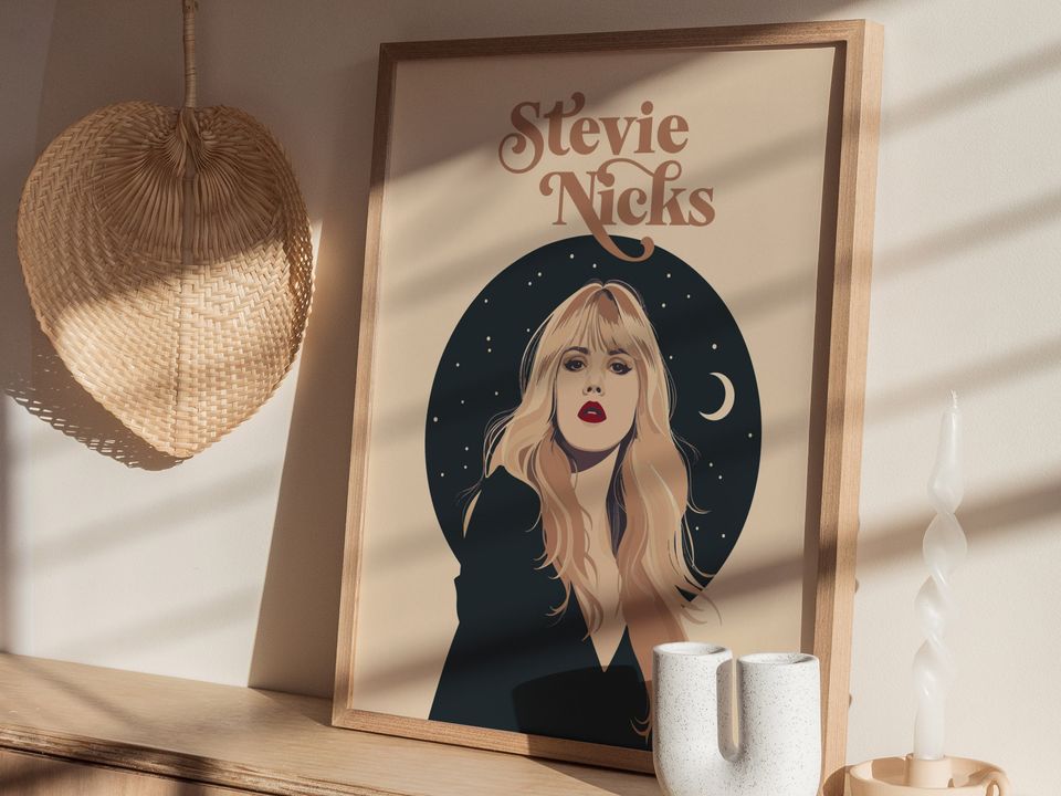 Stevie Nicks Minimal Design Wall Art Poster