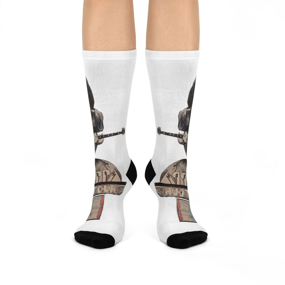 Frank Zappa Original Photo Plus Ticket Stub - Cushioned Crew Socks