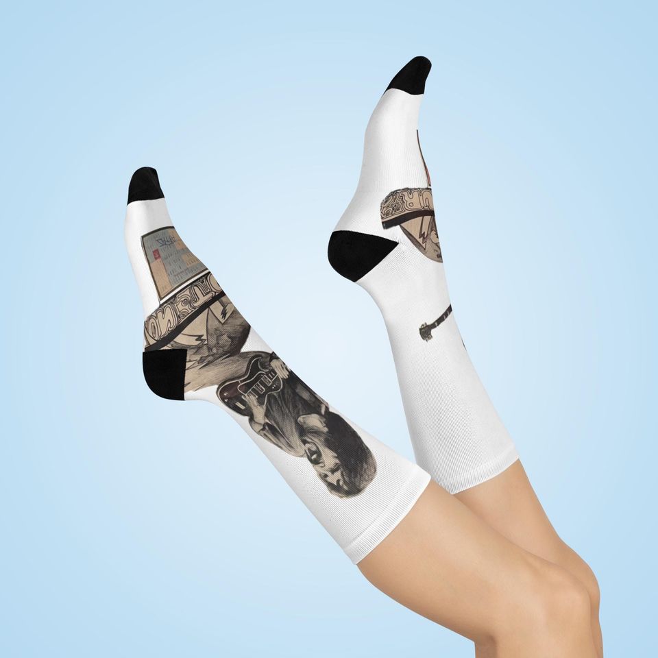 Frank Zappa Original Photo Plus Ticket Stub - Cushioned Crew Socks