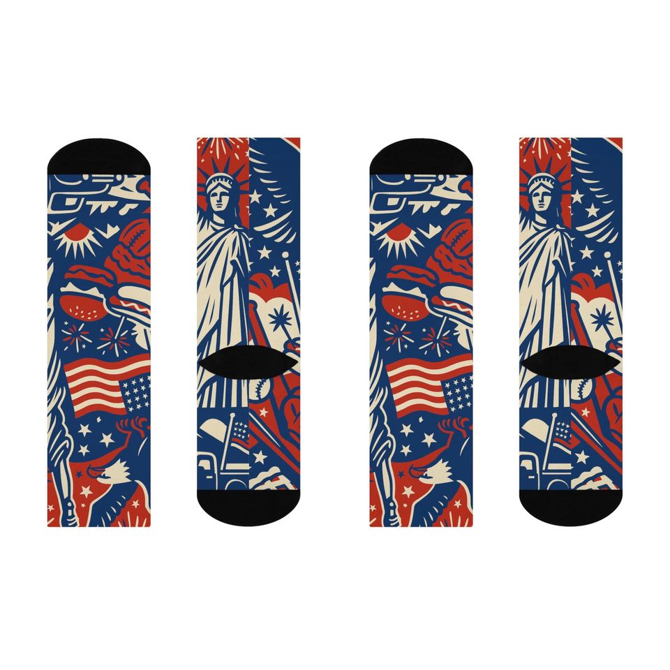 American 4th of July Socks