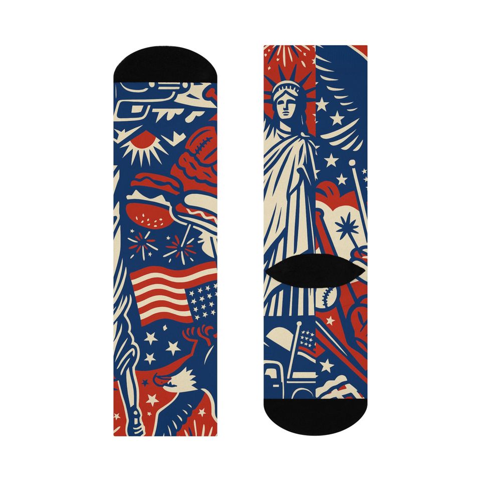 American 4th of July Socks