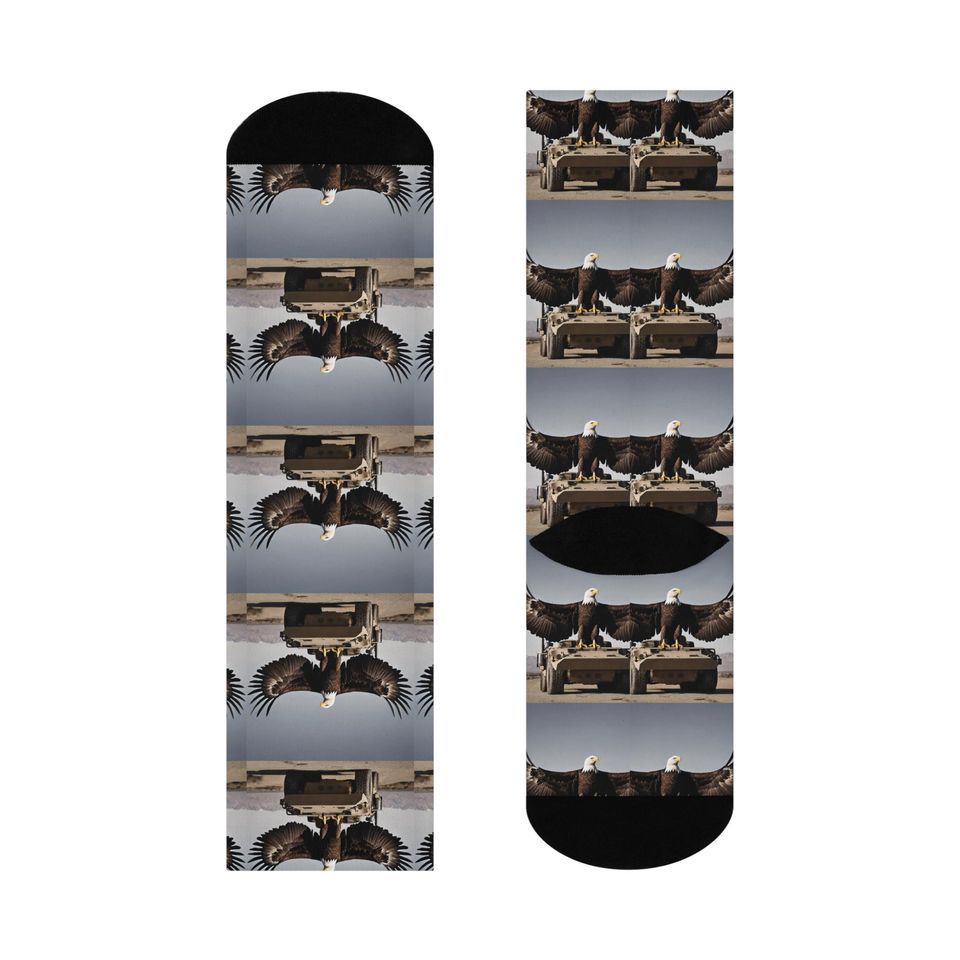 Bald Eagle Cushioned Crew Socks