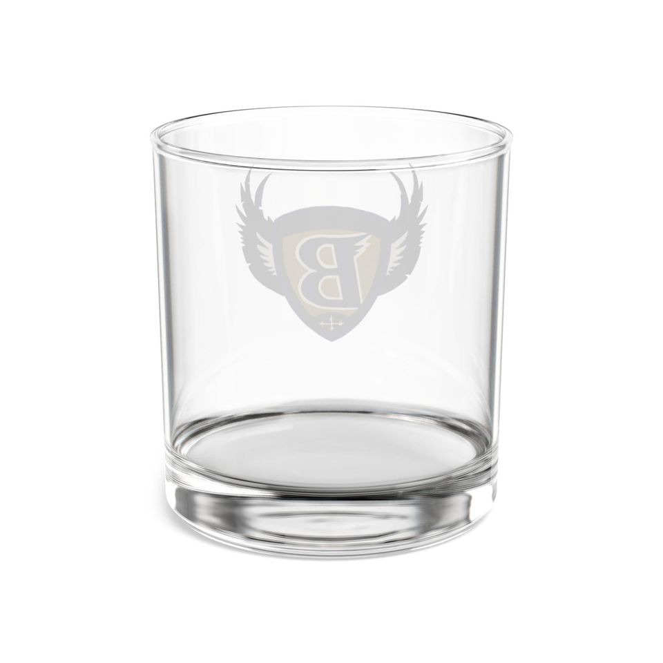 Baltimore Ravens Rocks Glass - Retro Design Rocks Glass, 10oz