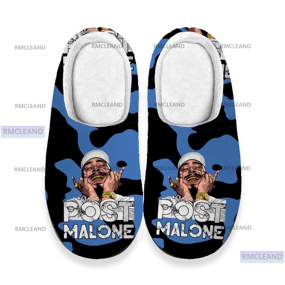 Post Malone 3D All Over Print Slipper, Post Malone Indoor Slipper, Christmas Slipper, Winter Slipper