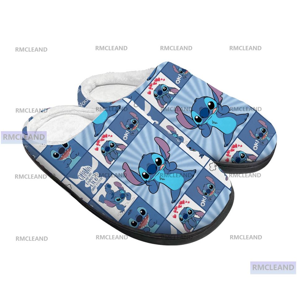 Lilo and Stitch 3D All Over Print Slipper, Stitch Indoor Slipper, Winter Slipper, Christmas Slippers