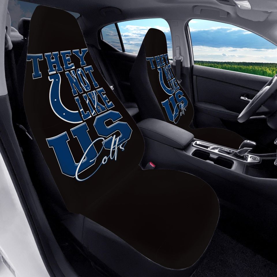Colts Microfiber Car Seat Covers - 2Pcs