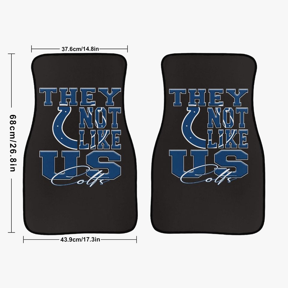 Colts Car Floor Mats - 2Pcs